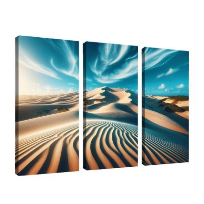 Sunlit Dunes Windswept Beauty Multi-panel Paintings