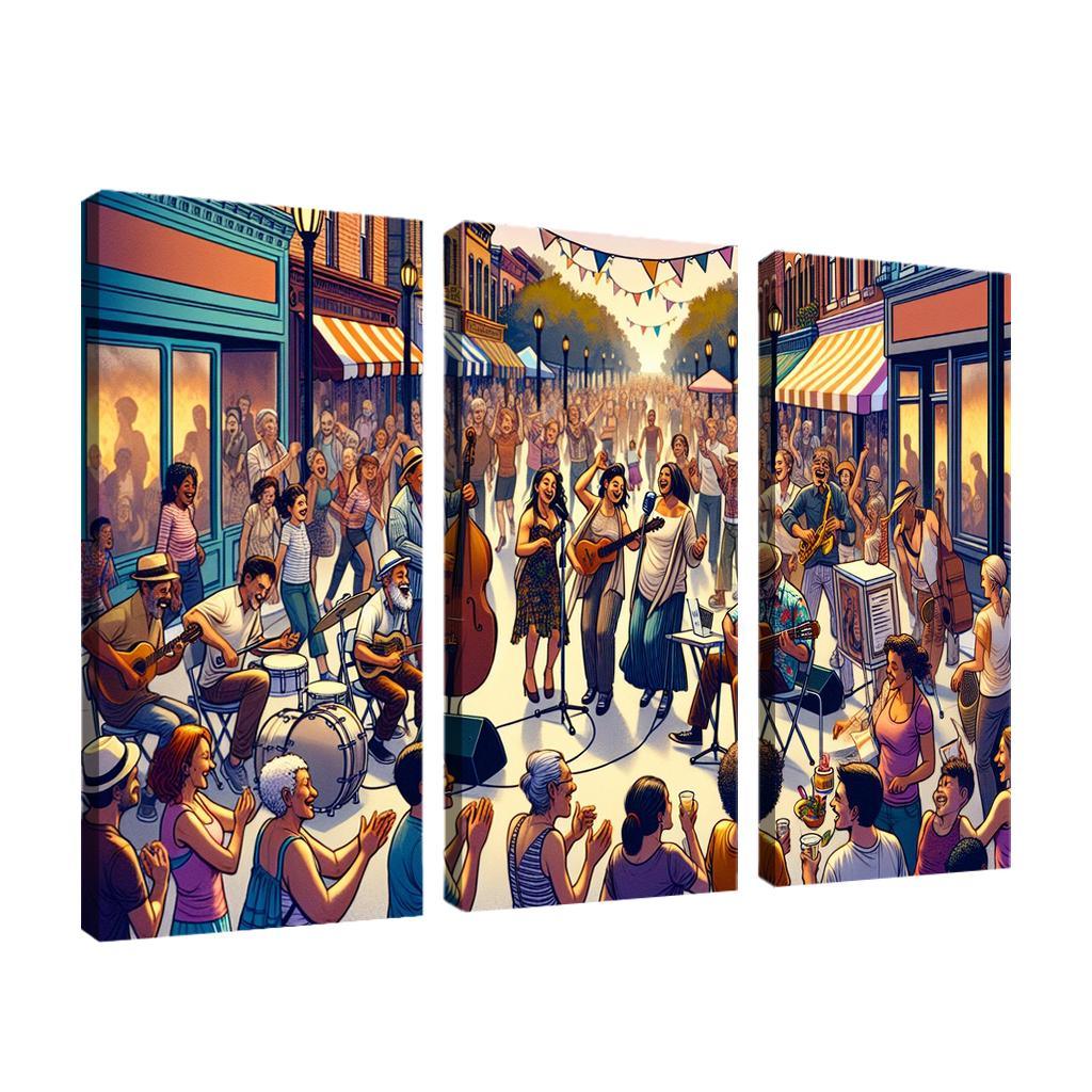 Fte De La Musique - France Framed Paintings