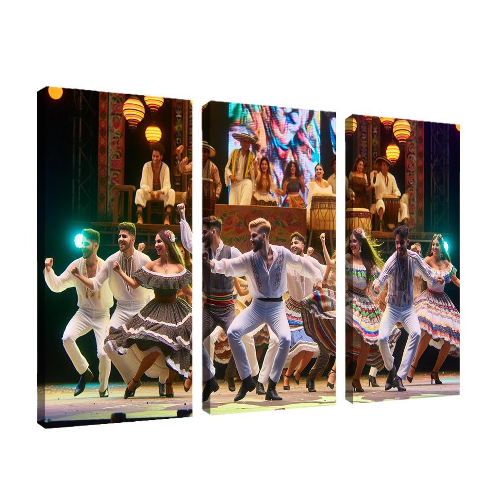 Cumbia The Dance Of Colombian Heritage Modern Paintings Frame