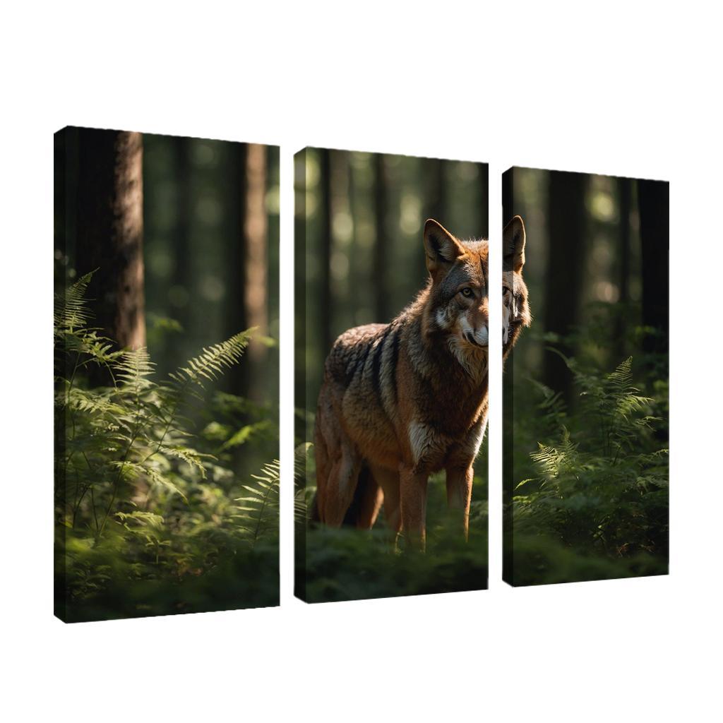 The Enigmatic Red Wolf In The Eastern Forests Framed Paintings