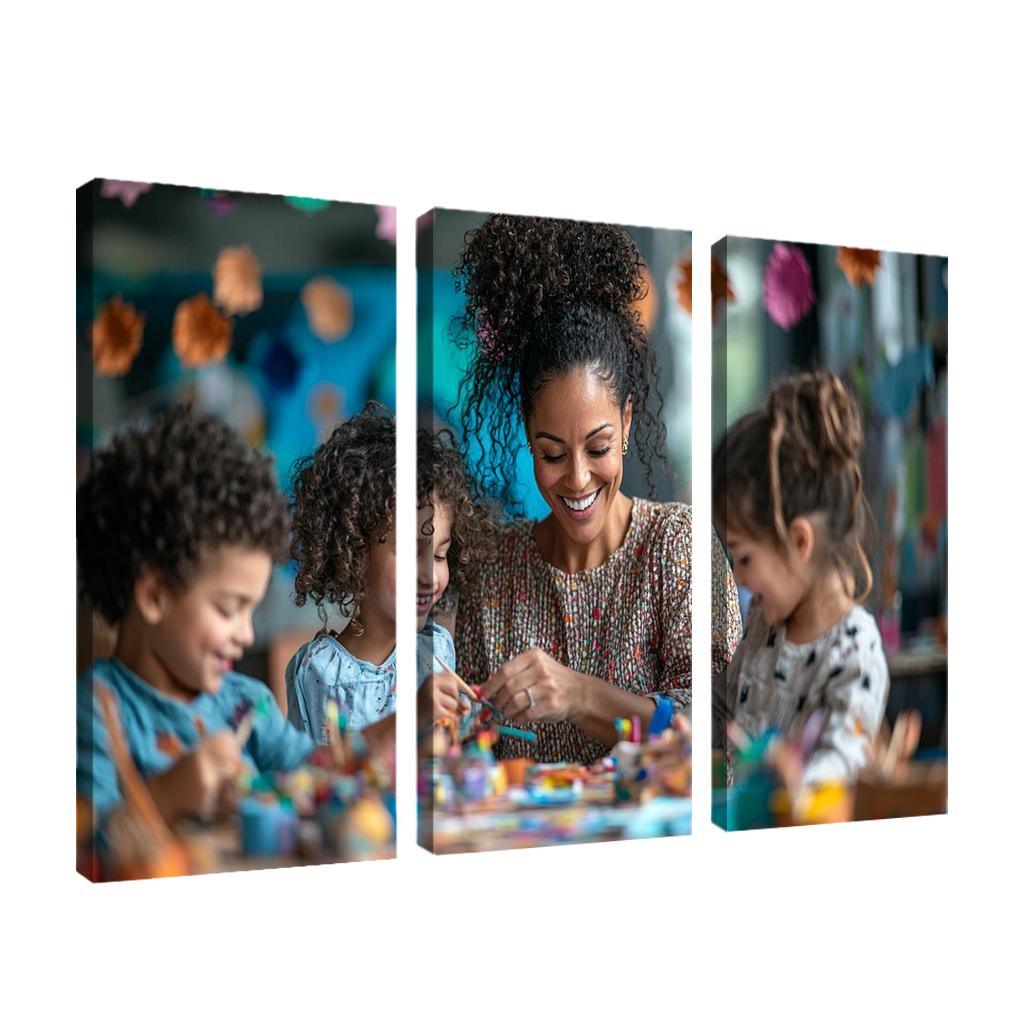 Crafted Memories A Mothers Handmade Love Modern Paintings Frame