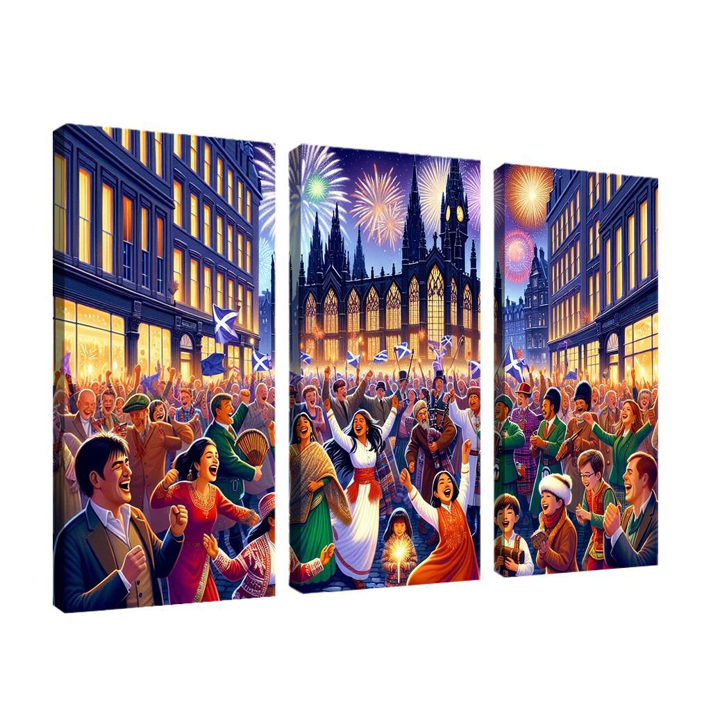 Hogmanay Canvas Paintings Frame