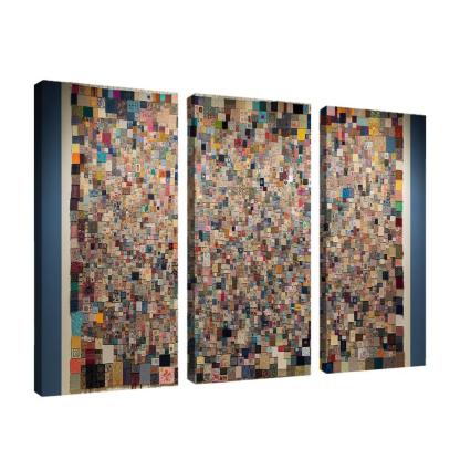 Human Threads The Fabric of Interconnectedness 3 Piece HD Canvas Wall Art-Original Frame