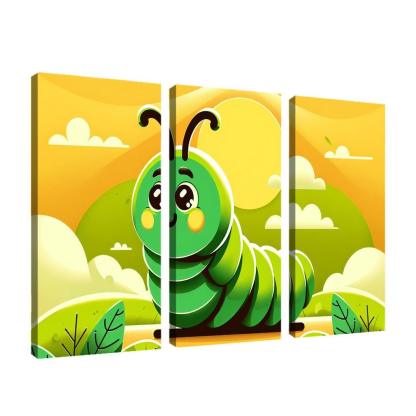 Curious Caterpillar Modern Paintings Frame