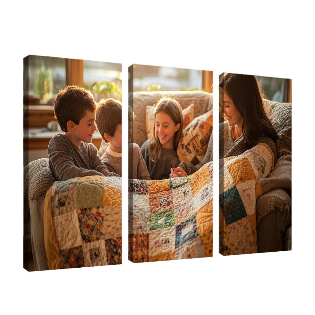 A Quilt Of Memories Stitched With Love Modern Paintings Frame