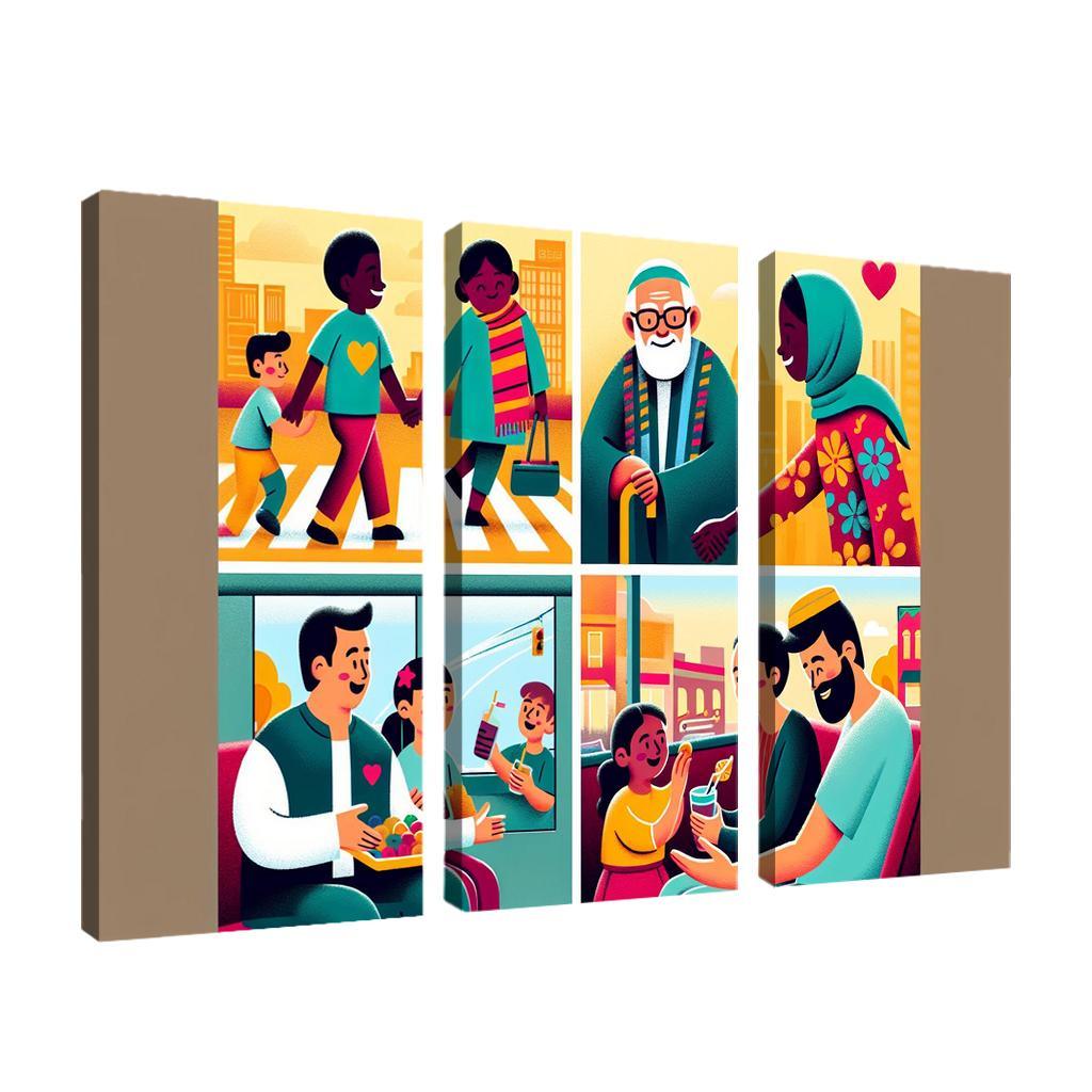 The Art Of Kindness Promoting Compassion In Society Custom Paintings Frame