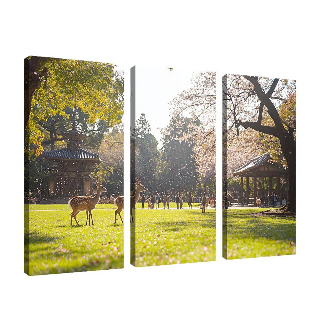 Nara Park Abstract Paintings Frame