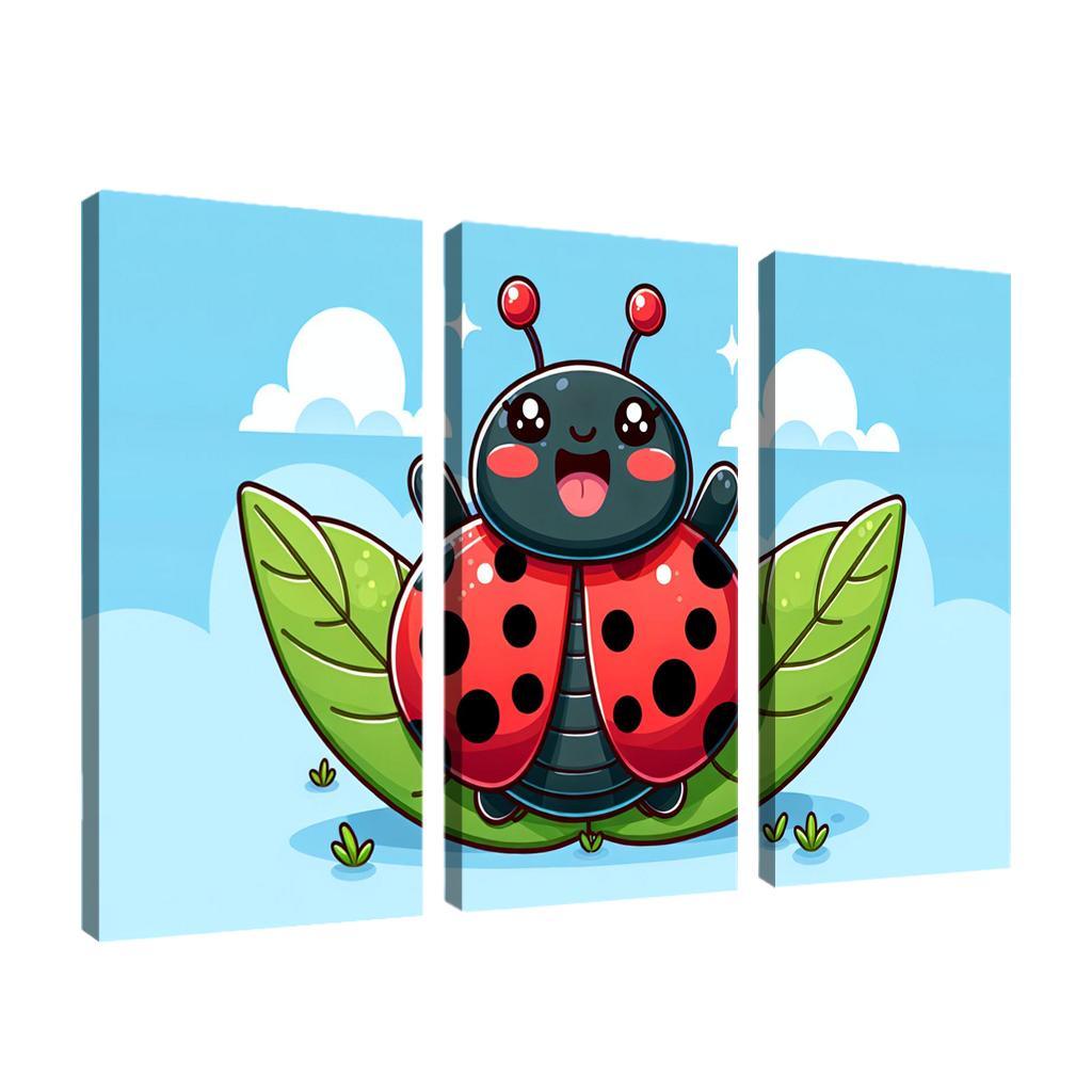 Lively Ladybug - Garden Friends Framed Paintings