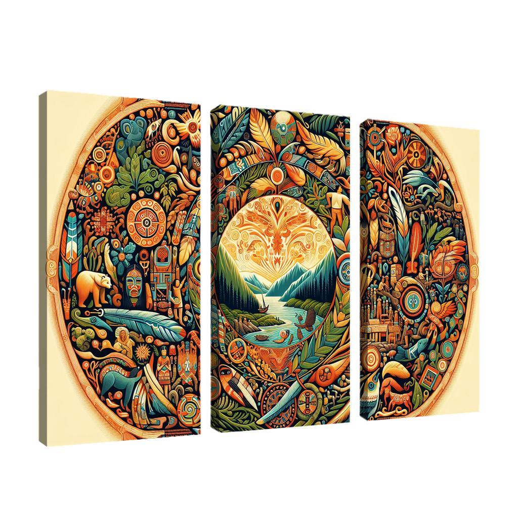 Cultural Tapestry Celebrating Indigenous Heritage Custom Paintings Frame