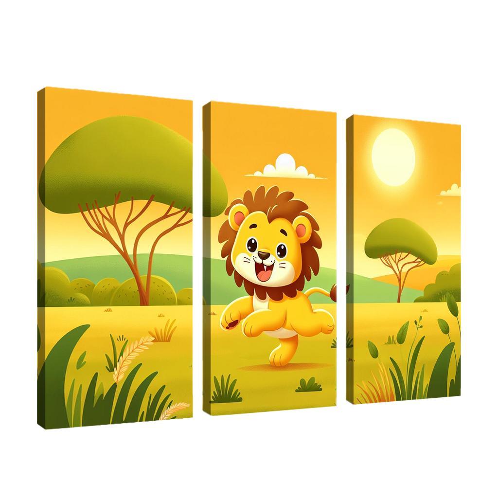 Lively Lions - Safari Magic Framed Paintings