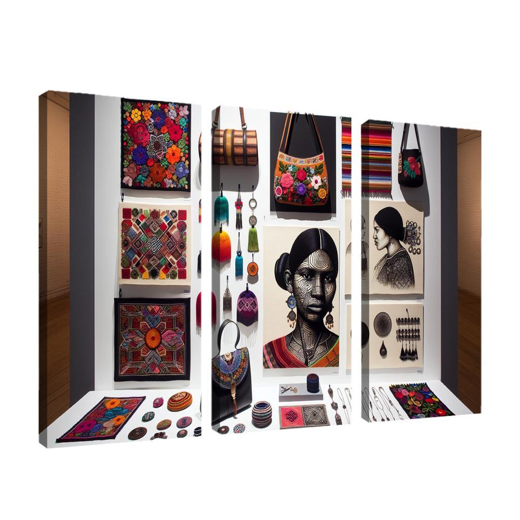 Artisan Craft Handmade Fashion and Accessories 3 Piece HD Canvas Wall Art-Original Frame