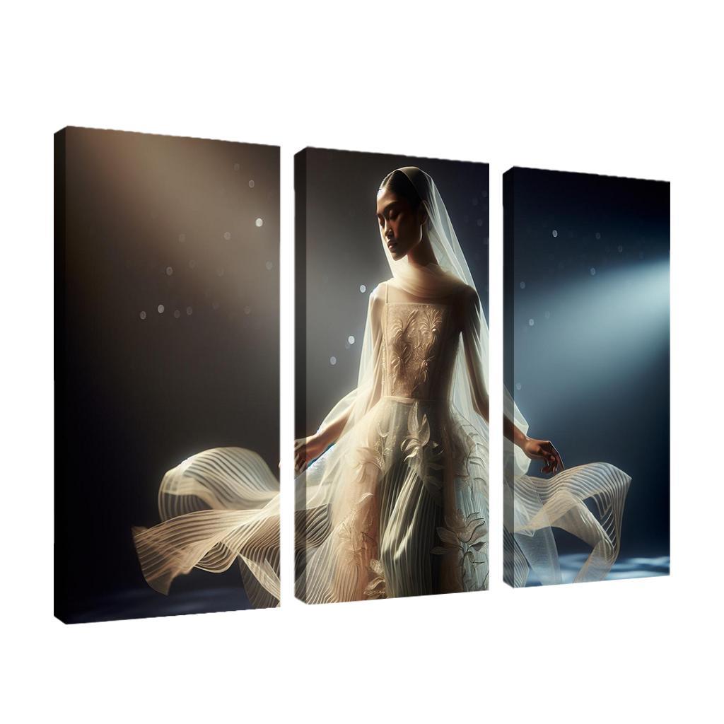 Translucent Layers Sheer Fashion Trends Multi-panel Paintings