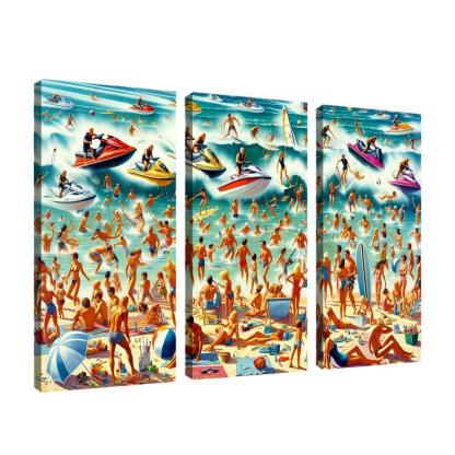 Adventure Cove Thrills On The Water Abstract Paintings Frame