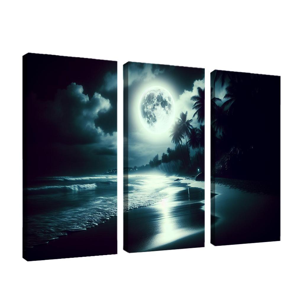Moonlit Beach Enchanting Evenings Art Trends
