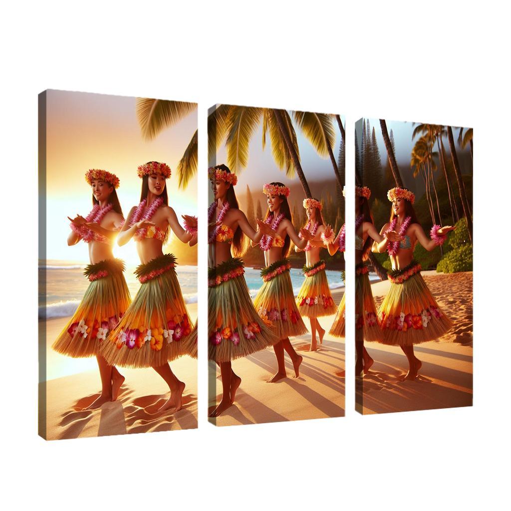 Hula The Dance Of The Hawaiian Islands Modern Paintings Frame