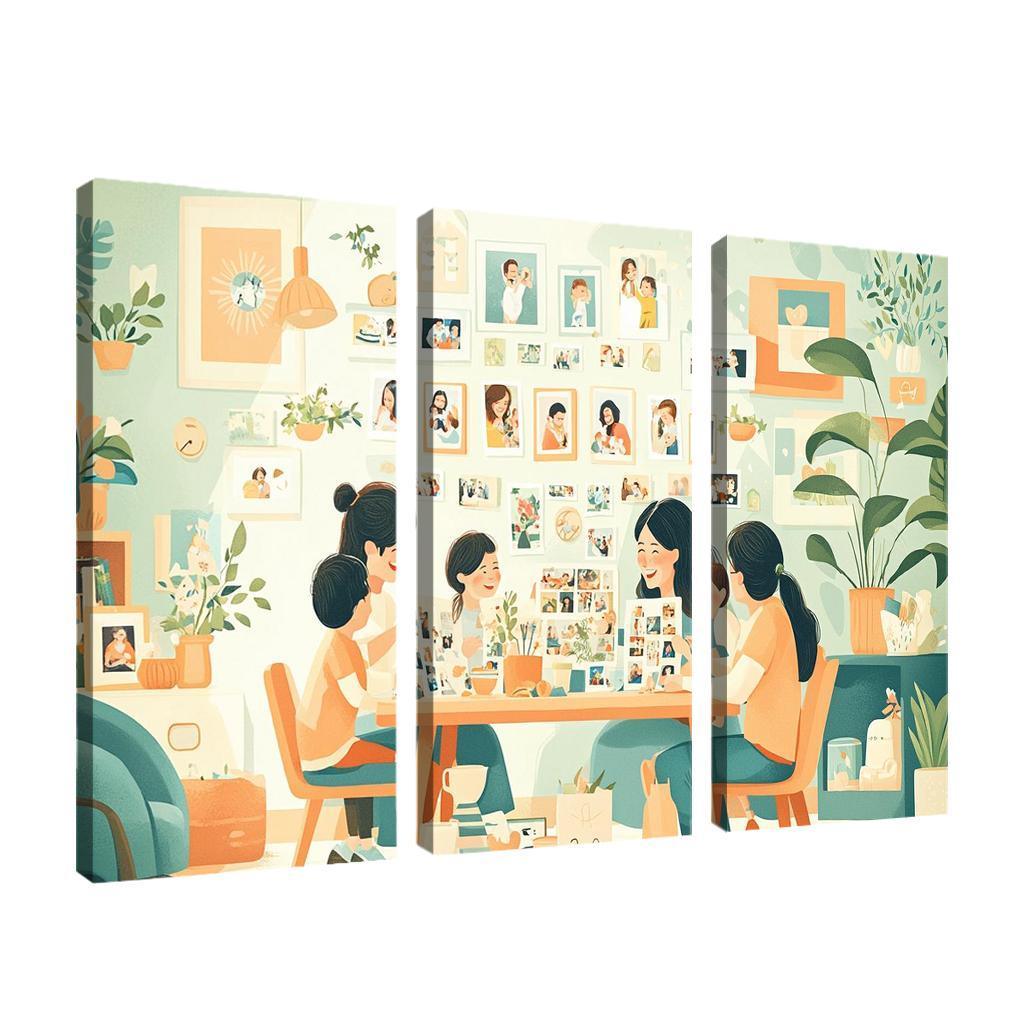 The Journey Of Motherhood Milestones And Memories Custom Paintings Frame