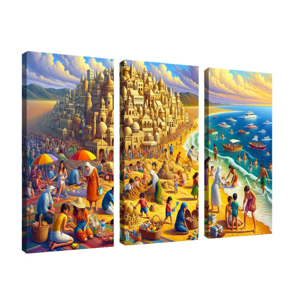 Calm Waters Ideal For Family Fun Abstract Paintings Frame