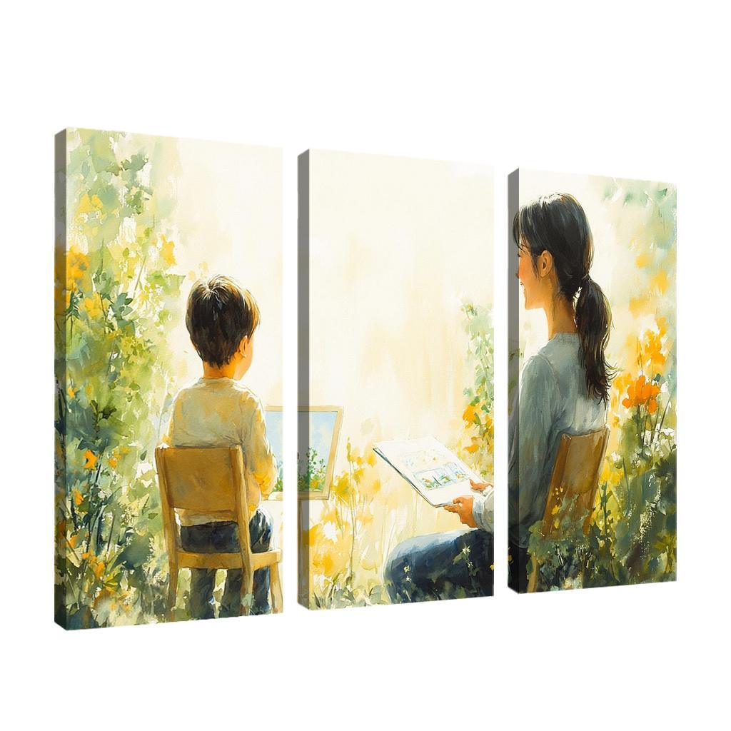 The Bridge Of Trust A Mothers Supportive Love Custom Paintings Frame