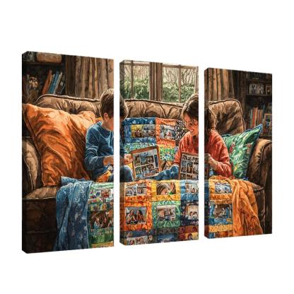 The Quilt Of Memories A Mothers Heartfelt Fabric One-piece Frames