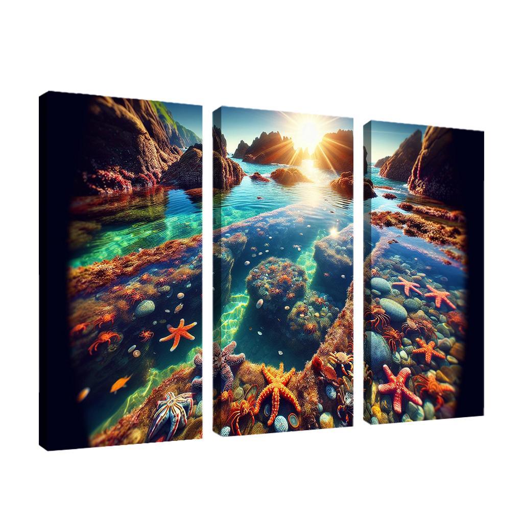 Tranquil Tide Pools Nature's Aquarium Abstract Paintings Frame