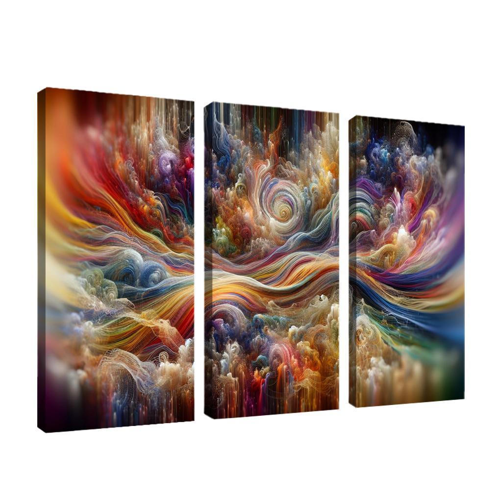 Timeless Threads of Memory 3 Piece HD Canvas Wall Art-Original Frame