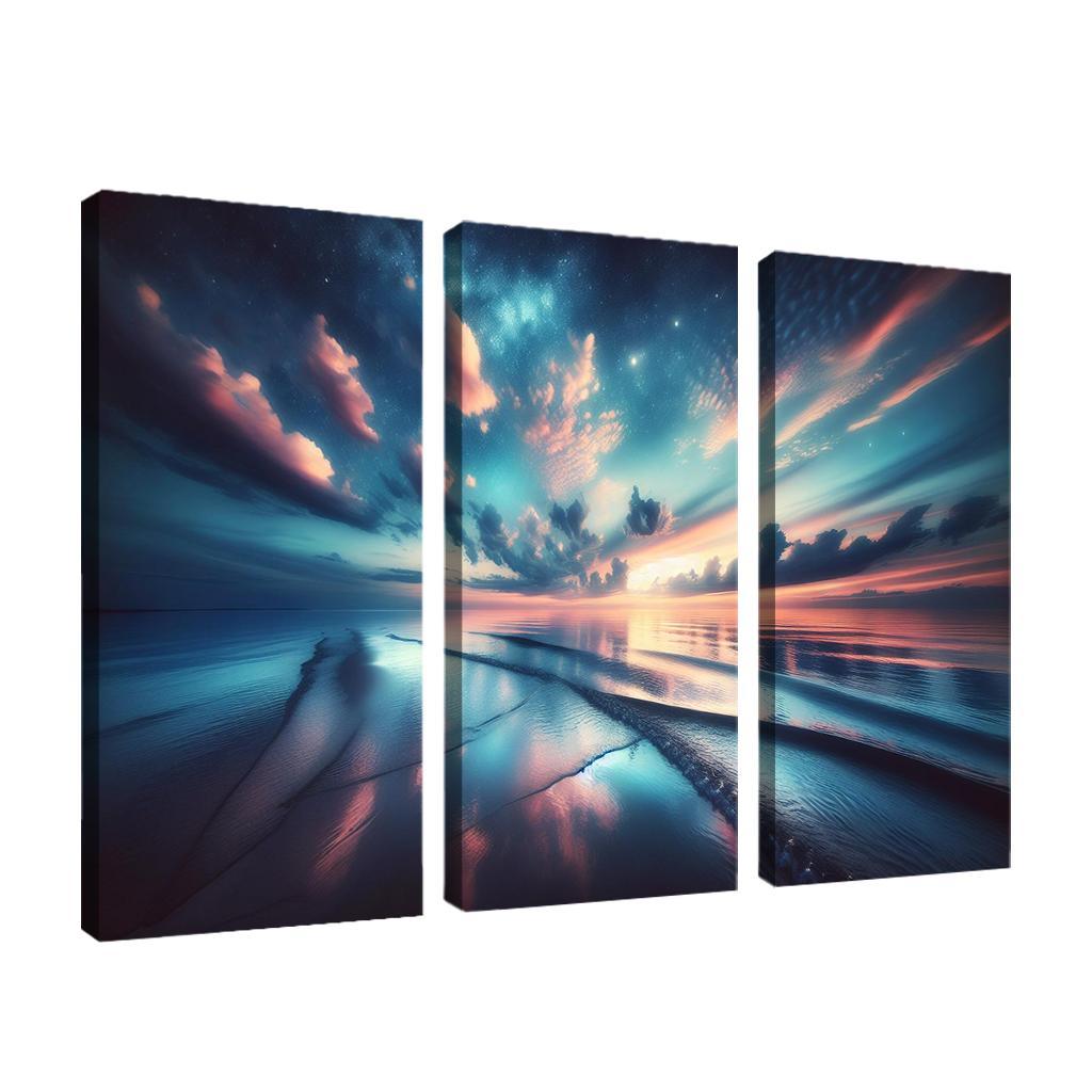 The Ethereal Glow Of Twilight Shores Custom Paintings Frame