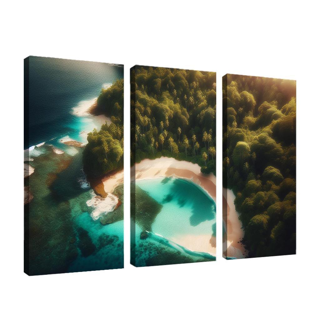 Hidden Paradise Beach Premium Artwork Frames