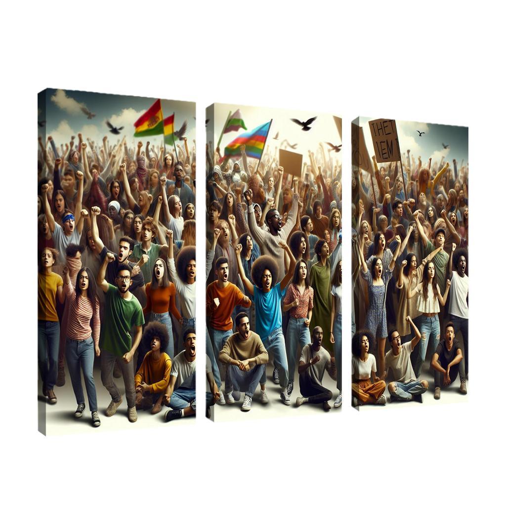 Voices Of The Future Youth Activism And Change Multi-panel Paintings