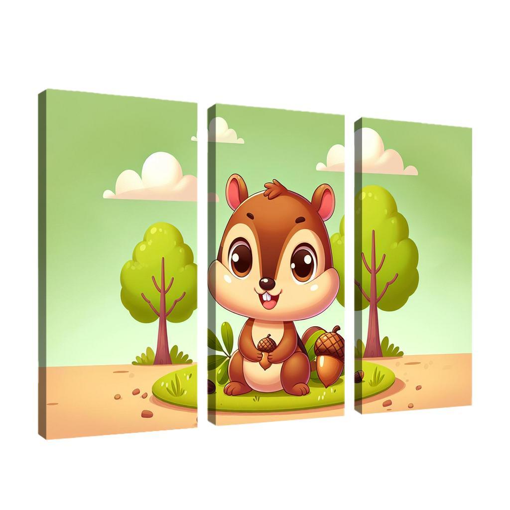 Charming Chipmunk - Nature's Delight Framed Paintings