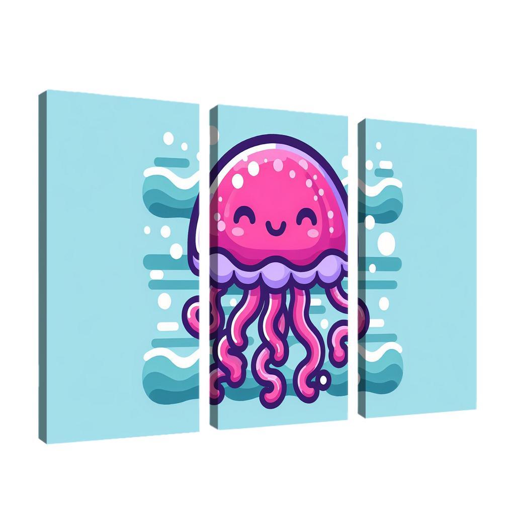 Joyful Jellyfish - Underwater Wonder Framed Paintings