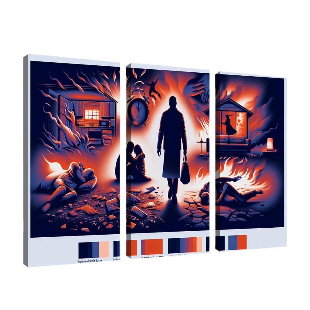 The Sound Of Silence Domestic Abuse Awareness Multi-panel Paintings