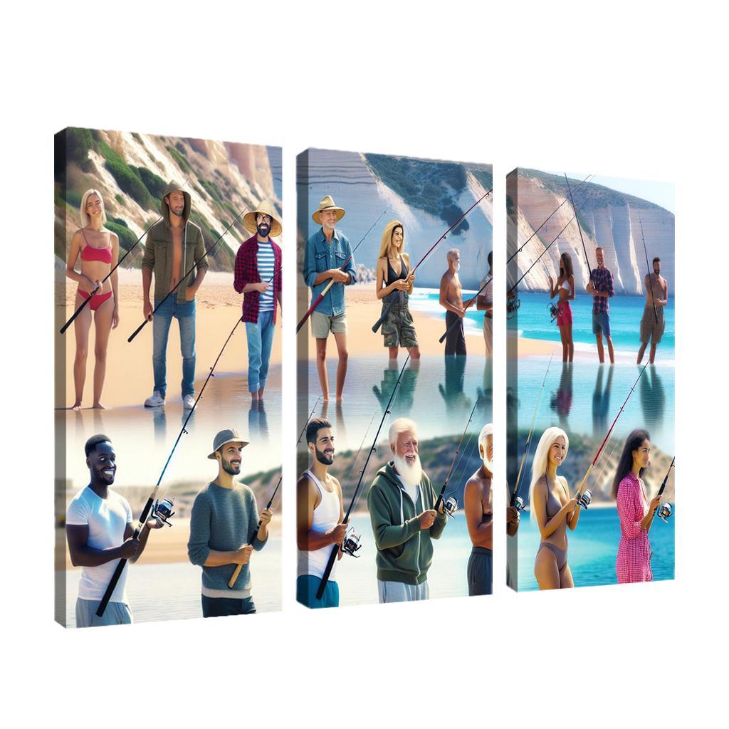 Fisherman's Retreat A Sportsmans Paradise Canvas Paintings Frame