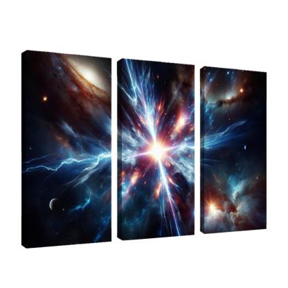 The Enigmatic Nature Of Gamma-ray Bursts Abstract Paintings Frame
