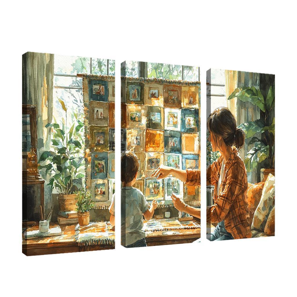 Threads Of Connection Weaving Memories Custom Paintings Frame