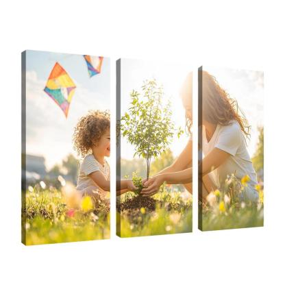 Chasing Dreams Together A Mother's Guidance Canvas Paintings Frame
