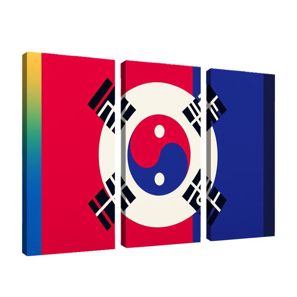 Heritage Of The East The Flag Of The Republic Of Korea Multi-panel Paintings