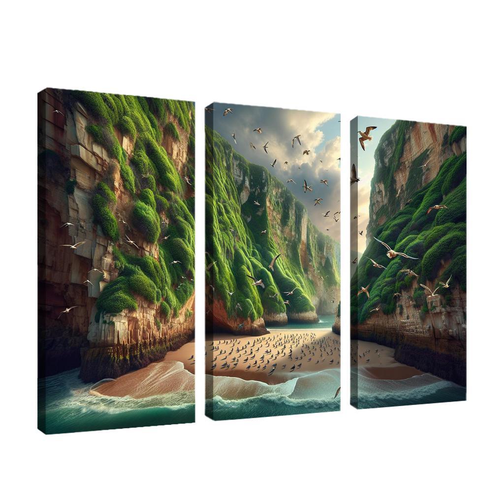 Eagle Nest Cove Scenic Birdwatching Spot Oil Paintings Frame