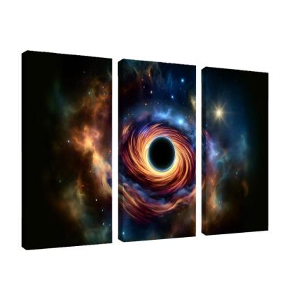 Exploring The Abyss Of Black Holes Abstract Paintings Frame