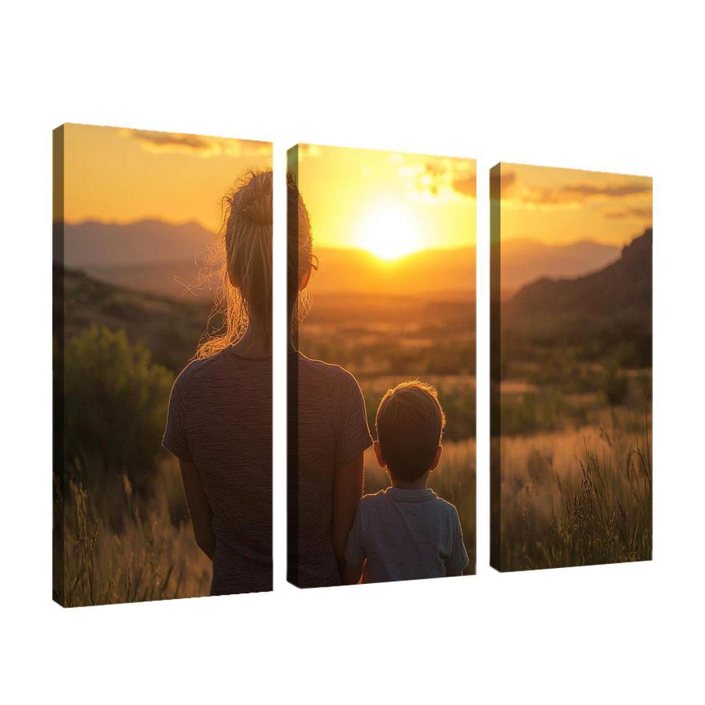 Her Silent Strength A Mothers Resilience Canvas Paintings Frame