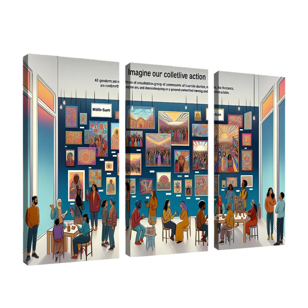The Power Of Us Community Building Through Art Multi-panel Paintings