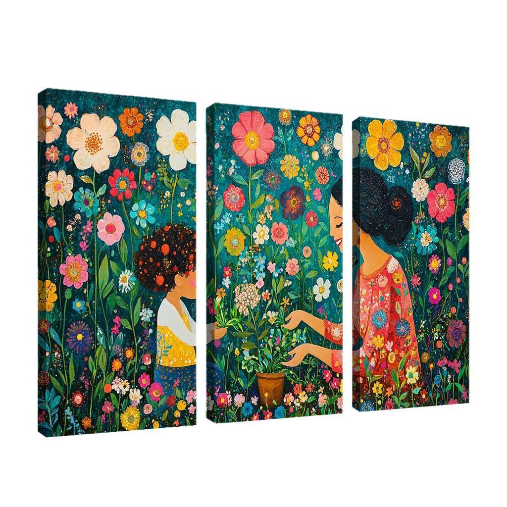 A Garden Of Wisdom A Mothers Nurturing Spirit Canvas Paintings Frame