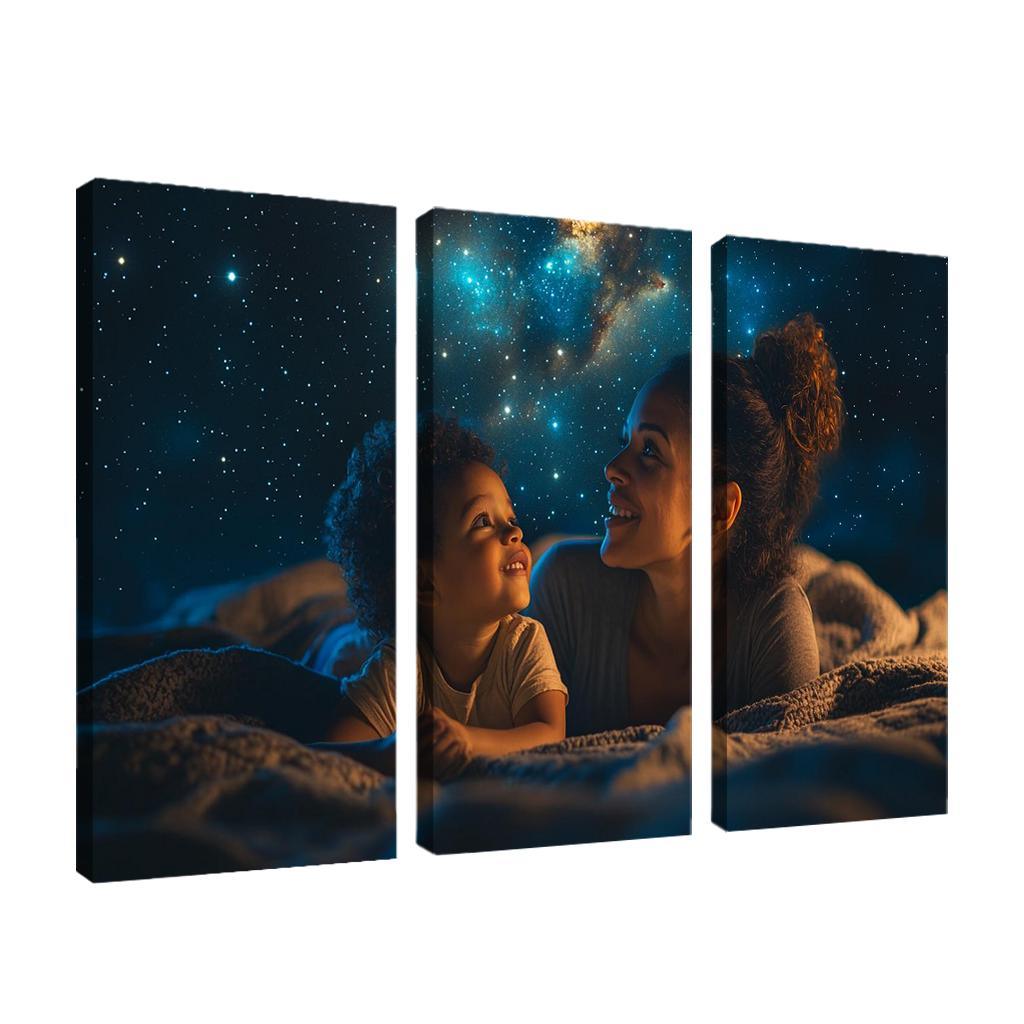 Stars In Her Eyes A Mothers Dreams For Her Children Canvas Paintings Frame