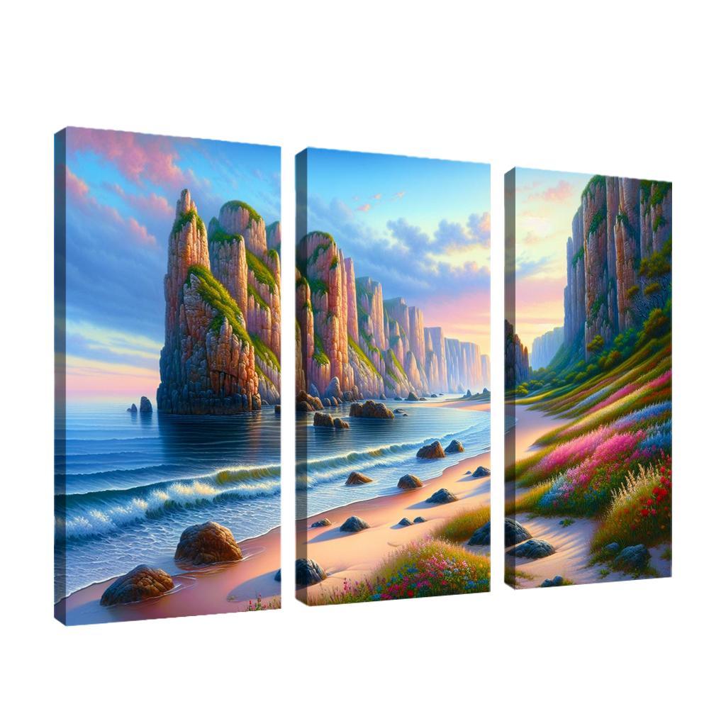 Ocean Whisper Sound Therapy Beach Premium Artwork Frames