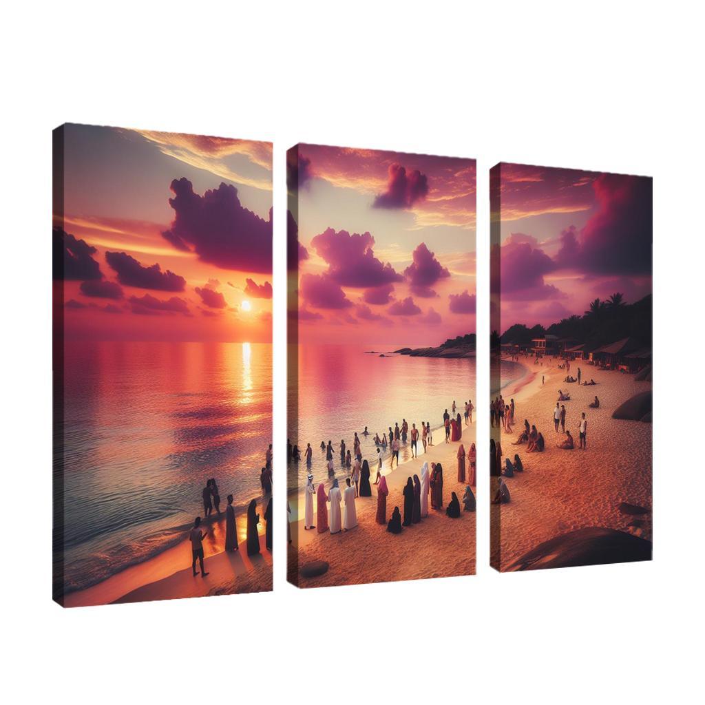 Sunset Glade Evening Retreat Abstract Paintings Frame
