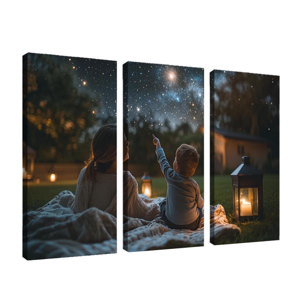 Beneath The Stars Nighttime Conversations Custom Paintings Frame