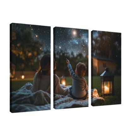 Beneath The Stars Nighttime Conversations Custom Paintings Frame