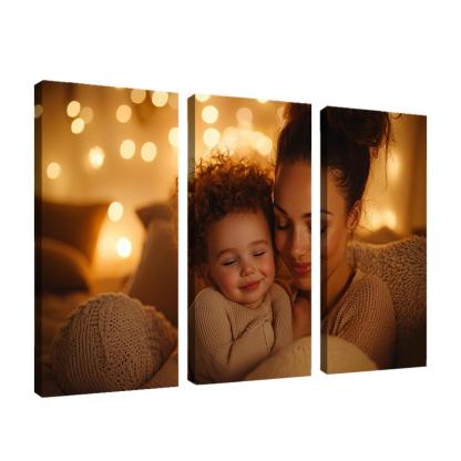 The Comfort Of Her Love A Mothers Embrace Canvas Paintings Frame