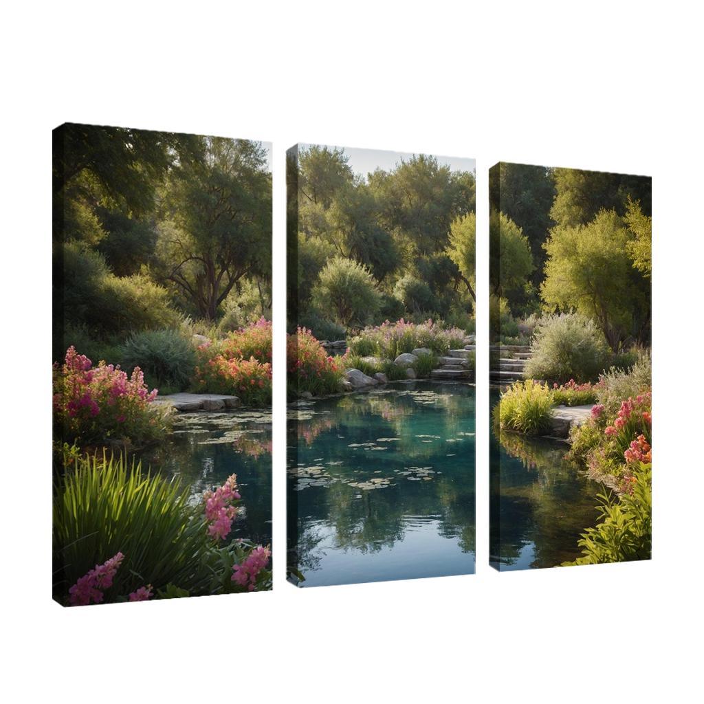 The Hidden Oasis Of Serene Springs Oil Paintings Frame