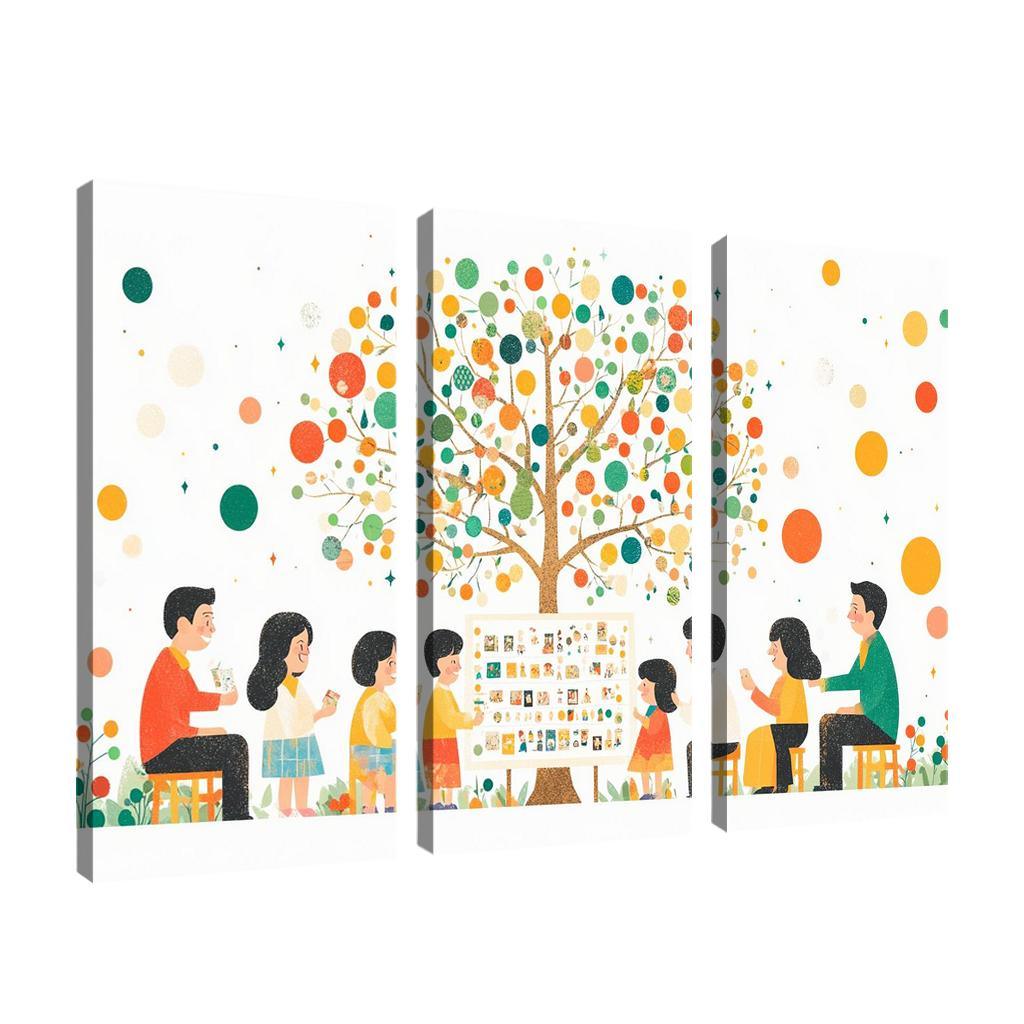 Roots Of Love A Mothers Family Tree Modern Paintings Frame