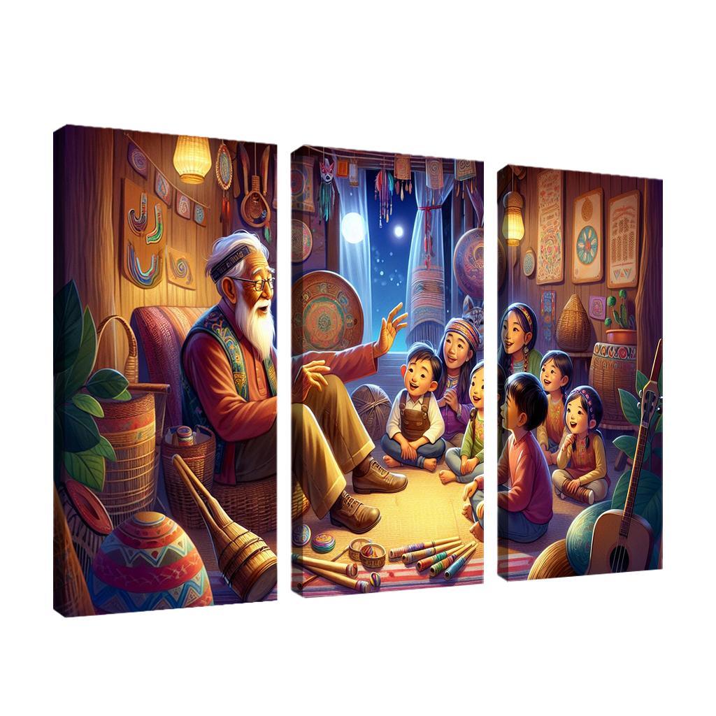 Bridging Generations The Legacy Of Cultural Knowledge Custom Paintings Frame